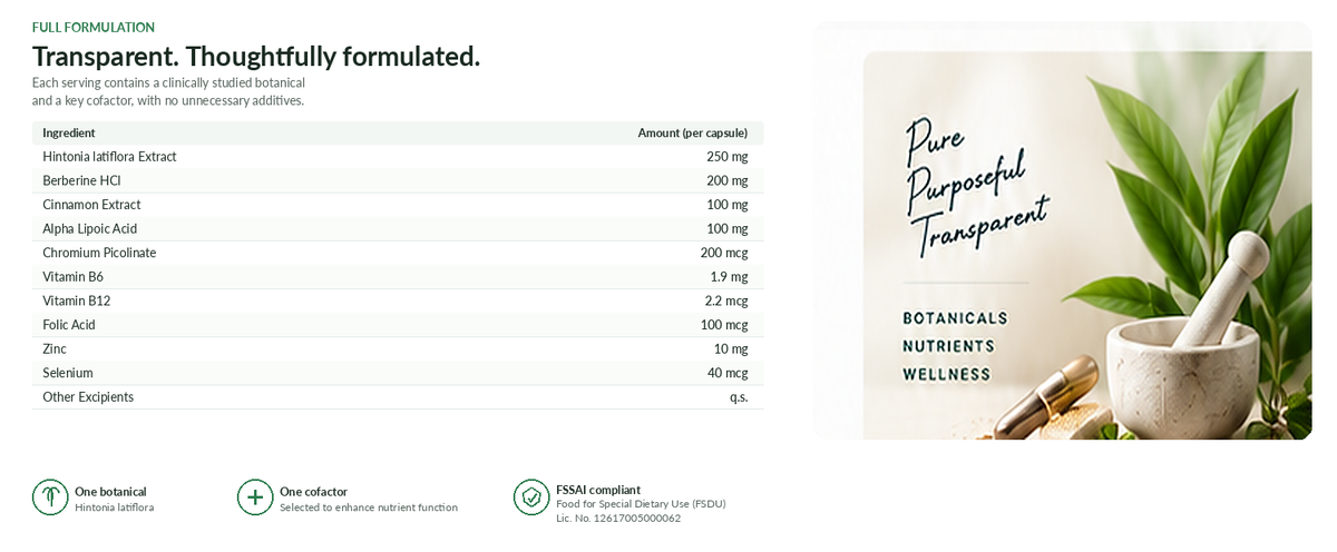 A diabetes-support formula built on published research. Desktop Banner
